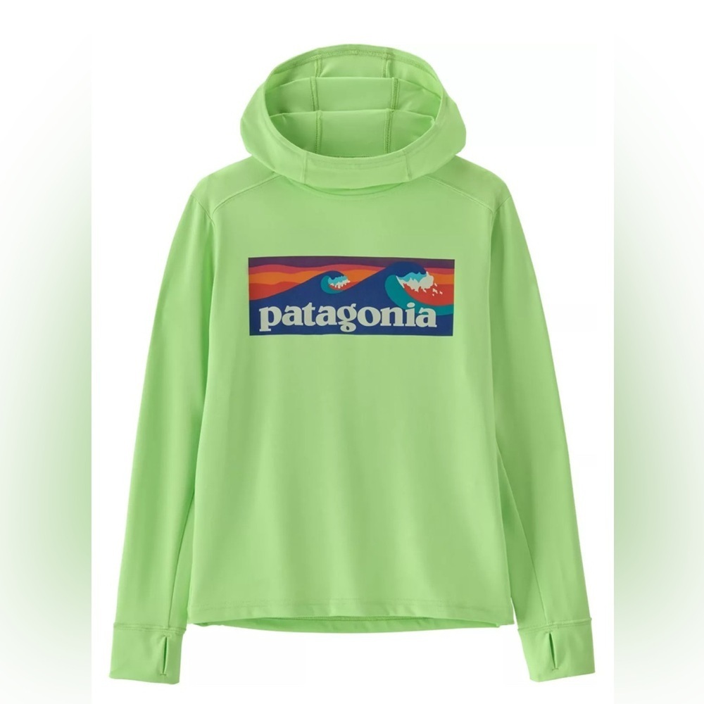 Patagonia Girls Capilene Cool Silkweight Pullover Hoodie Size XL(14)